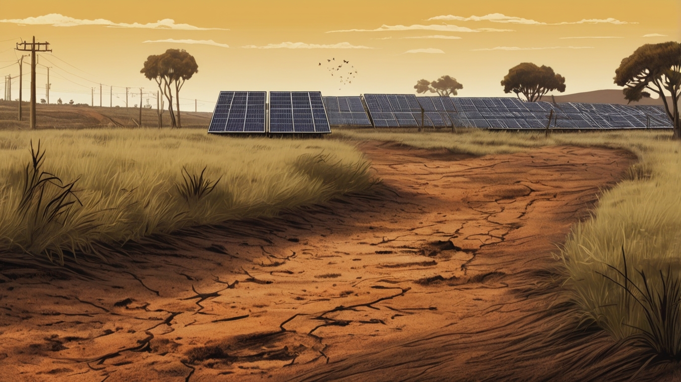 Parque solar instalado em antigo território florestal